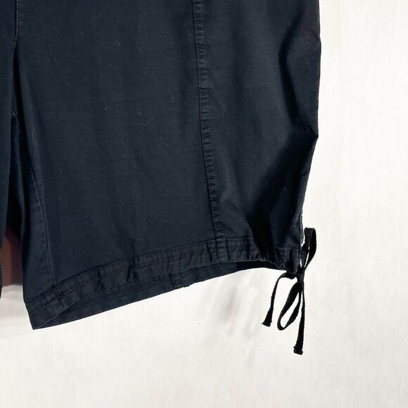 Kim Rogers Plus Size 3X Shorts Black Elastic Waist Pockets Drawstring Hem 106 - Picture 6 of 12